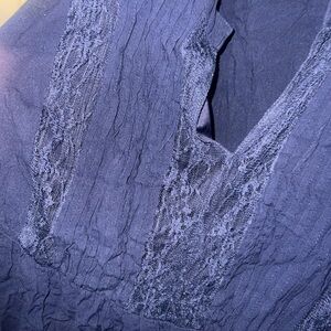 Torrid size 3 Navy Lace trim mini dress